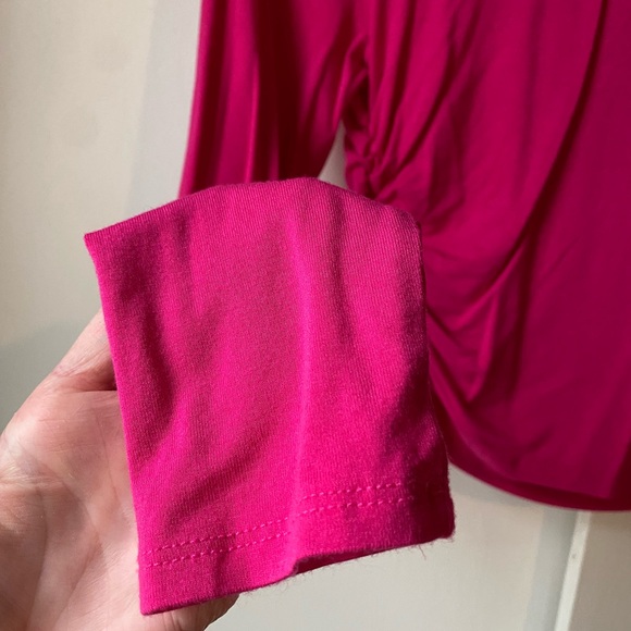 Free With Purchase Pink Turtle Neck Runched Long Sleeve Medium - Picture 3 of 8